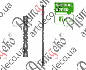 Forged baluster from pipe 1000х32х1,5 - picture