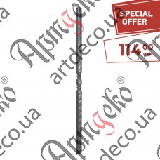 Baluster  from twisted pipes 1000х40х1,5 - picture