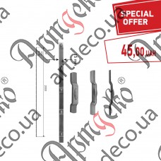 Прокат з отворами 2000х15х2 - зображення