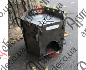 Folding portable forged brazier D-350x320 - picture