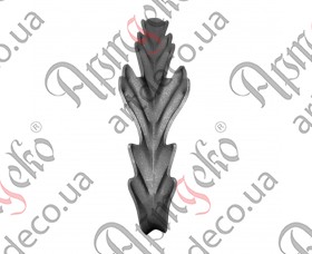 Forged leaf 205x80х2,5 - picture