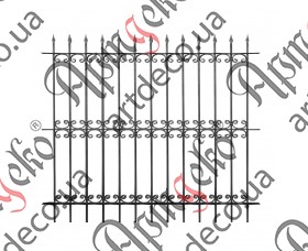 Forged fence 2000х1800. Finished construction - picture