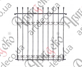 Forged grate, lattice on the windows 1550х1400х220 Finished welded construction - picture