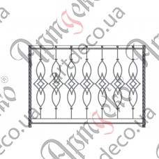 Балконное ограждение 1600х1125 (Комплект элементов) - изображение