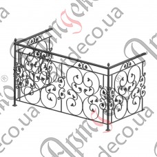 Балконное ограждение 2000х1110х900 (Комплект элементов) - изображение