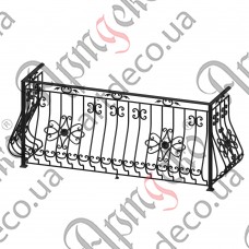 Балконное ограждение 2450х1100х650 (Комплект элементов) - изображение