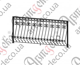 Forged balcony, balcony fencing 2560х1135 (Set of elements) - picture