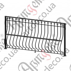 Balcony fencing 2560х1160 (Set of elements) - picture