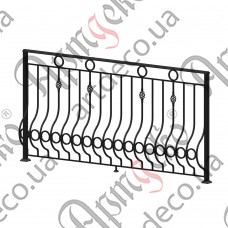 Balcony fencing 2300х1150 (Set of elements) - picture