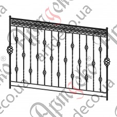 Balcony fencing 2000х1200 (Set of elements) - picture
