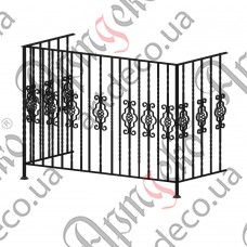 Balcony fencing 1500х1100х700 (Set of elements) - picture