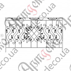 Балконна огорожа 2000х1200 (Комплект елементів) - зображення