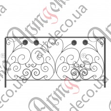 Balcony fencing 2000x1000 (Set of elements) - picture