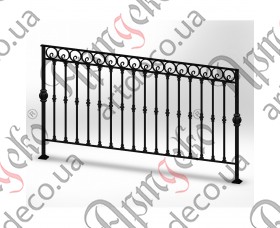 Forged balcony, balcony fencing 2000x1200 (Set of elements) - picture