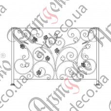 Balcony fencing 1560х1000 (Set of elements) - picture