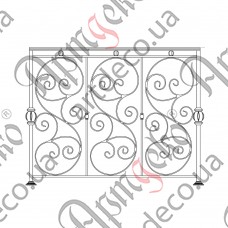 Балконное ограждение 1300х1050 (Комплект элементов) - изображение