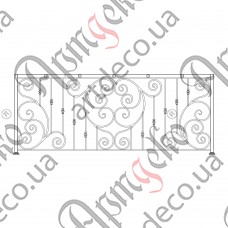 Balcony fencing 2500х1000 (Set of elements) - picture