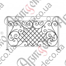 Balcony fencing 1550х1000 (Set of elements) - picture