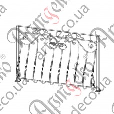 Balcony fencing 1500х1000 (Set of elements) - picture