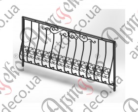 Forged balcony, balcony fencing 2000х1100 (Set of elements) - picture