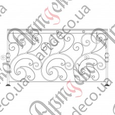 Balcony fencing 1670х950 (Set of elements) - picture