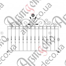 Balcony fencing 2000х1000 (Set of elements) - picture