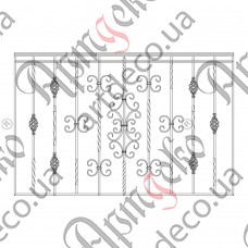 Балконное ограждение 1500х975 (Комплект элементов) - изображение
