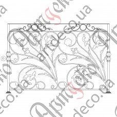 Balcony fencing 1570х1060 (Set of elements) - picture
