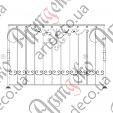 Балконное ограждение 1500х1000 (Комплект элементов) - изображение