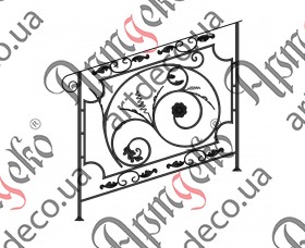 Ковані сходи, сходові огородження 1000х900 (Комплект елементів) - зображення