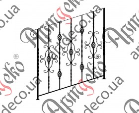 Forged ladder fence 1000х1000 (Set of elements) - picture