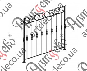 Forged ladder fence 1000х1000 (Set of elements) - picture