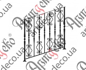 Forged ladder fence 1000х1000 (Set of elements) - picture