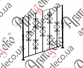 Ковані сходи, сходові огородження 1000х1000 (Комплект елементів) - зображення