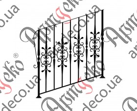 Forged ladder fence 1000х1000 (Set of elements) - picture