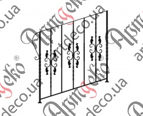 Forged ladder fence 1000х1000 (Set of elements) - picture