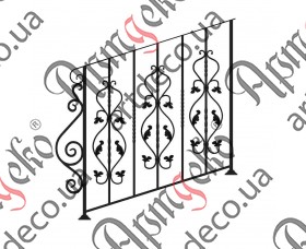 Forged ladder fence 1000х1000 (Set of elements) - picture