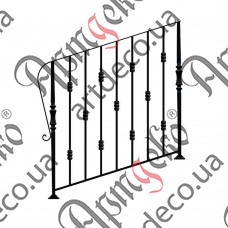 Лестничное ограждение 1000х1000 (Комплект элементов) - изображение