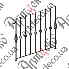 Лестничное ограждение 1000х1000 (Комплект элементов) - изображение