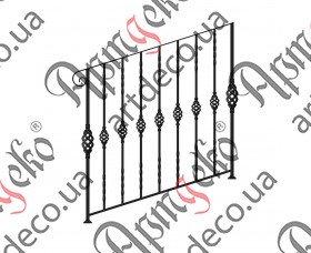 Ковані сходи, сходові огородження 1000х1000 (Комплект елементів) - зображення