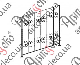 Forged ladder fence 1000х1000 (Set of elements) - picture