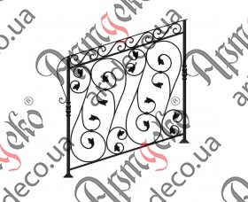 Ковані сходи, сходові огородження 1000х1000 (Комплект елементів) - зображення