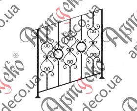 Ковані сходи, сходові огородження 1000х1000 (Комплект елементів) - зображення