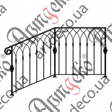 Сходова огорожа 1100х1000х950 (Комплект елементів) - зображення