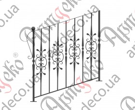 Forged ladder fence 1000х1000 (Set of elements) - picture