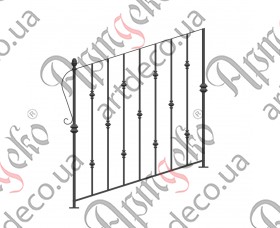 Forged ladder fence 1000х1000 (Set of elements) - picture