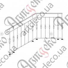 Ladder fence 1000х1000х1150 (Set of elements) - picture