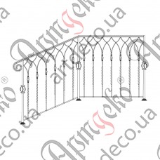 Ladder fence 1000х1000х950 (Set of elements) - picture
