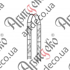 Кованый навес, арка, пергола 1550х2640х240 (Комплект элементов) - изображение
