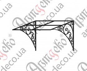 Forged cover 1300х840х1135 (Set of elements) - picture